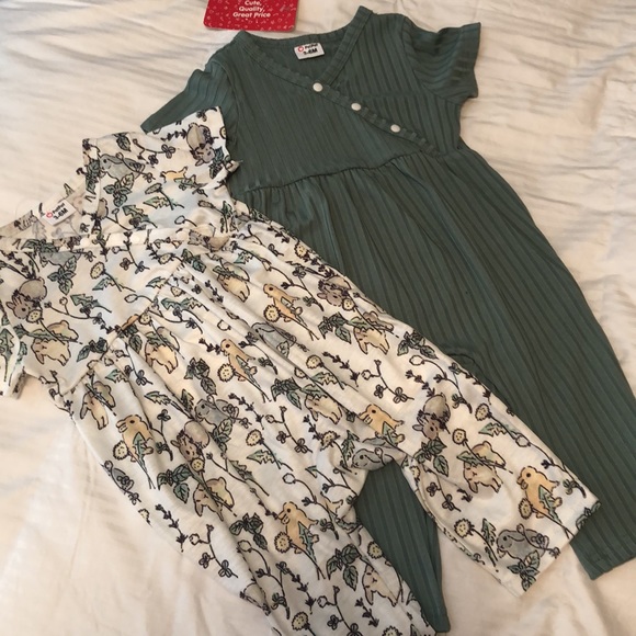 Ribbed V neck jumpsuit - Picture 7 of 8